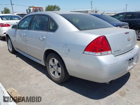 2012 Chevrolet Impala LS Fleet with VIN 2G1WF5E31C1302018, listed as a IAAI auction lot 42625669 with 153,691 mi miles and . Bid and sale history available at DreamBid. Image 3.