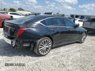 2025 Cadillac CT5 Premium Luxury with VIN 1G6DN5RW9S0100224, listed as a Copart auction lot 71603314 with 1,029 mi miles and Salvage title. Bid and sale history available at DreamBid. Image 3.