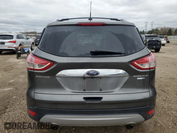2016 Ford Escape Titanium with VIN 1FMCU9J94GUA43063, listed as a Copart auction lot 53875085 with 71,227 mi miles and Salvage Title. Bid and sale history available at DreamBid. Image 6.