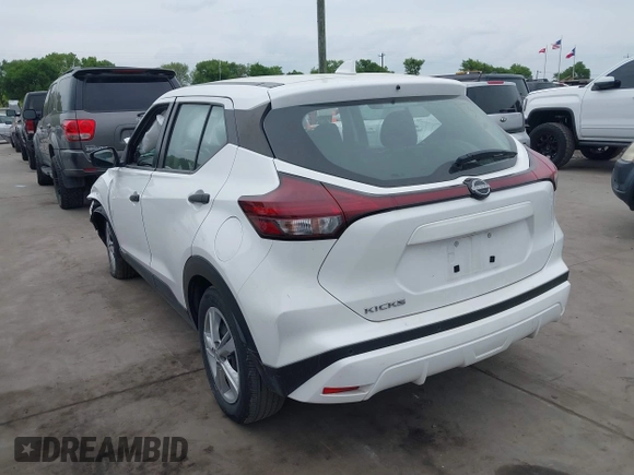 2022 Nissan Kicks S with VIN 3N1CP5BV7NL524872, listed as a IAAI auction lot 41886300 with 24,111 mi miles. Bid and sale history available at carsss.com. Image 3.