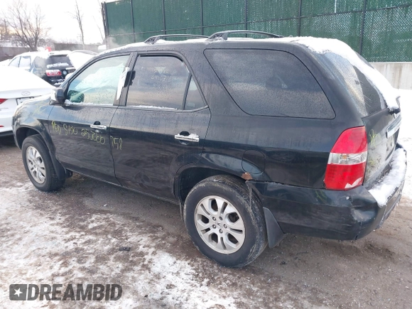 2003 Acura MDX Touring Pkg with VIN 2HNYD18633H548624, listed as a IAAI auction lot 41397092 with 999,999 mi miles. Bid and sale history available at carsss.com. Image 3.
