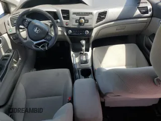 2012 Honda Civic LX with VIN 2HGFB2F57CH555578, listed as a Copart auction lot 52369765 with 196,032 mi miles and Salvage Title. Bid and sale history available at DreamBid. Image 8.