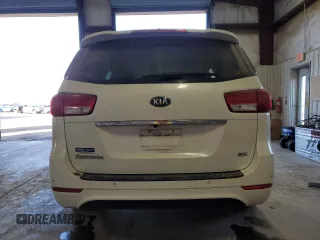 2015 Kia Sedona SX with VIN KNDMC5C14F6047550, listed as a Copart auction lot 46781034 with 136,018 mi miles and Salvage Title. Bid and sale history available at carsss.com. Image 6.