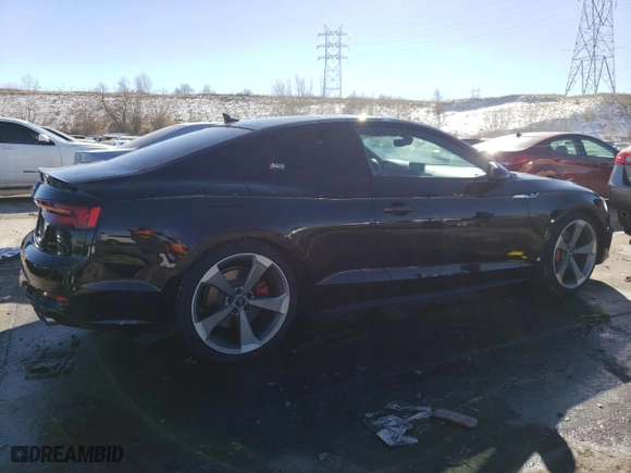 2019 Audi S5 Coupe Premium Plus with VIN WAUP4AF52KA063235, listed as a Copart auction lot 43152885 with 44,502 mi miles and Clean Title. Bid and sale history available at carsss.com. Image 3.