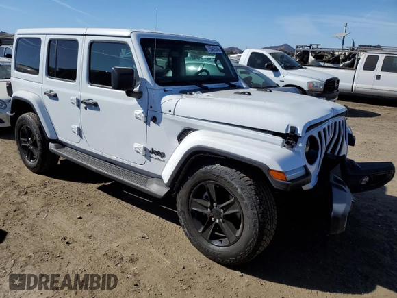 2022 Jeep Wrangler Unlimited Sahara Altitude with VIN 1C4HJXEG1NW235753, listed as a Copart auction lot 75942634 with 16,771 mi miles and Salvage title. Bid and sale history available at DreamBid. Image 4.