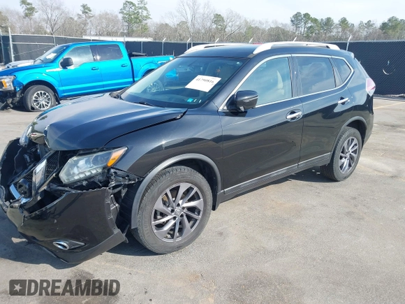 2016 Nissan Rogue SV with VIN 5N1AT2MV6GC789773, listed as a IAAI auction lot 41790816 with 94,901 mi miles and . Bid and sale history available at carsss.com. Image 2.