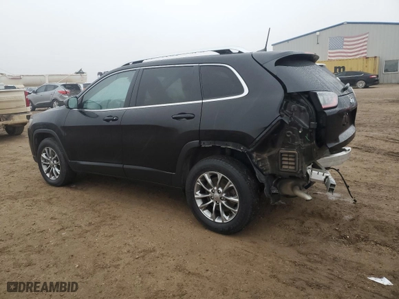2020 Jeep Cherokee Latitude Plus with VIN 1C4PJMLB9LD518332, listed as a Copart auction lot 42683785 with 96,924 mi miles and Salvage Title. Bid and sale history available at carsss.com. Image 2.