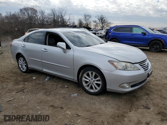 2011 Lexus ES with VIN JTHBK1EG7B2468375, listed as a Copart auction lot 46192565 with Not Provided miles and Salvage Title. Bid and sale history available at carsss.com. Image 4.