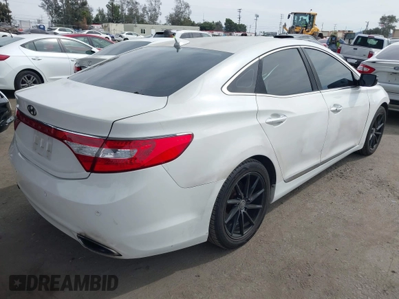 2013 Hyundai Azera with VIN KMHFG4JG3DA250451, listed as a IAAI auction lot 41682203 with 132,229 mi miles and . Bid and sale history available at DreamBid. Image 4.