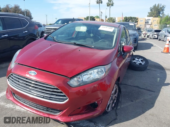 2015 Ford Fiesta SE with VIN 3FADP4BJ9FM113760, listed as a IAAI auction lot 41647960 with 122,868 mi miles. Bid and sale history available at carsss.com. Image 18.