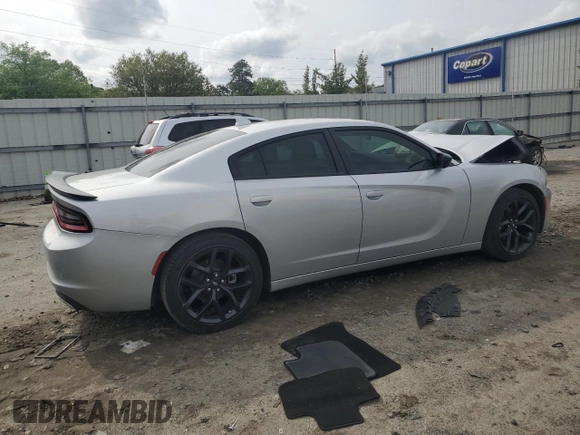 2023 Dodge Charger SXT with VIN 2C3CDXBG0PH627358, listed as a Copart auction lot 51266455 with 16,394 mi miles and Salvage Title. Bid and sale history available at carsss.com. Image 3.