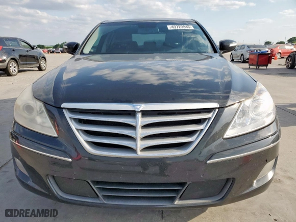 2010 Hyundai Genesis with VIN KMHGC4DEXAU109400, listed as a Copart auction lot 49729845 with 156,529 mi miles and Salvage Title. Bid and sale history available at carsss.com. Image 5.