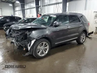 2019 Ford Explorer Limited with VIN 1FM5K8F88KGB39522, listed as a Copart auction lot 49106015 with 28,238 mi miles and Salvage Title. Bid and sale history available at carsss.com. Image 1.