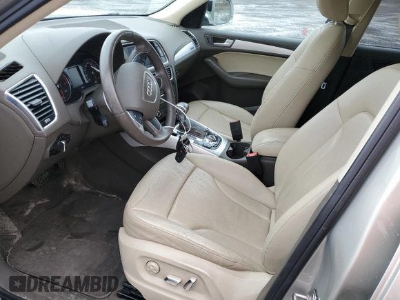 2014 Audi Q5 Premium Plus with VIN WA1VFCFP6EA062623, listed as a Copart auction lot 55485885 with 95,202 mi miles and Salvage title. Bid and sale history available at DreamBid. Image 7.