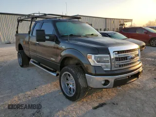 2014 Ford F-150 XL with VIN 1FTFX1ET8EFB53440, listed as a Copart auction lot 49031405 with 156,696 mi miles and Salvage Title. Bid and sale history available at carsss.com. Image 4.
