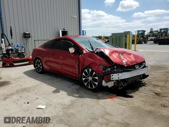 2013 Honda Civic Si with VIN 2HGFG4A53DH705255, listed as a Copart auction lot 55443595 with 107,851 mi miles and Salvage title. Bid and sale history available at DreamBid. Image 14.
