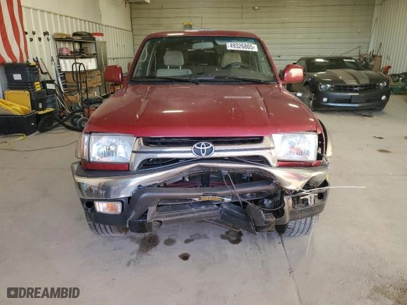 2001 Toyota 4Runner SR5 with VIN JT3GN86R610200195, listed as a Copart auction lot 49326805 with 129,786 mi miles and Salvage Title. Bid and sale history available at carsss.com. Image 5.