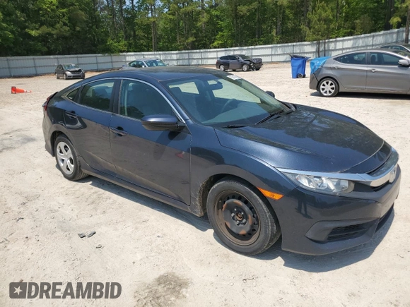 2017 Honda Civic LX z VIN 19XFC2F55HE026662, wystawiony jako Copart lot #55019905 z przebiegiem 81 075 mil mil oraz Szkoda całkowita • Salvage title. Historia ofert i sprzedaży dostępna na DreamBid. Obrazek 4.