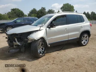 2013 Volkswagen Tiguan S with VIN WVGAV3AX6DW588083, listed as a Copart auction lot 60114965 with 109,318 mi miles and Salvage title. Bid and sale history available at DreamBid. Image 1.