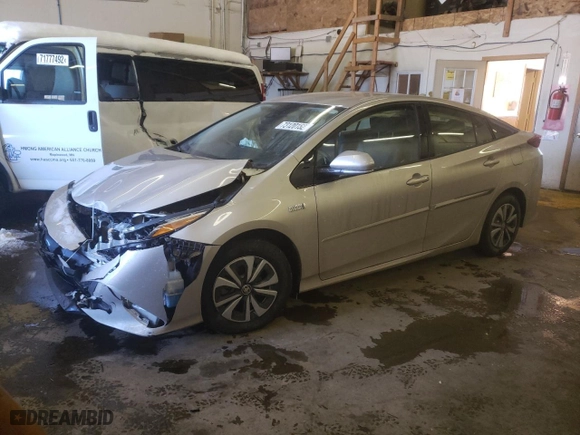 2018 Toyota Prius Prime Plus with VIN JTDKARFP7J3074837, listed as a Copart auction lot 73120152 with 0 mi miles. Bid and sale history available at carsss.com. Image 1.
