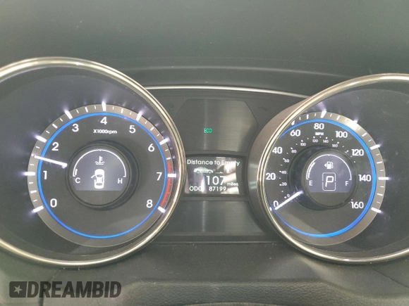 2011 Hyundai Sonata Limited with VIN 5NPEC4AB2BH195772, listed as a Copart auction lot 51808735 with 87,199 mi miles and Salvage Title. Bid and sale history available at DreamBid. Image 9.