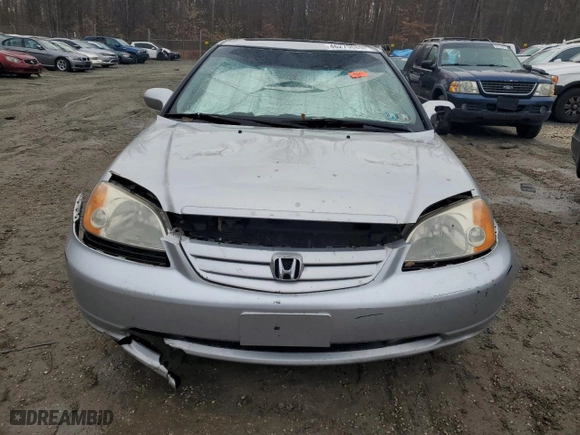 2001 Honda Civic EX with VIN 1HGEM21971L107972, listed as a Copart auction lot 46279685 with 0 mi miles and Salvage Title. Bid and sale history available at carsss.com. Image 5.