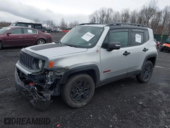 2018 Jeep Renegade Trailhawk with VIN ZACCJBCB1JPG74527, listed as a IAAI auction lot 41814352 with 71,120 mi miles. Bid and sale history available at carsss.com. Image 17.