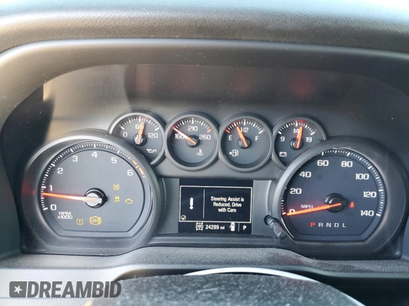 2019 Chevrolet Silverado 1500 Custom with VIN 1GCRYBEH8KZ372128, listed as a Copart auction lot 61106394 with 24,289 mi miles and Salvage Title. Bid and sale history available at DreamBid. Image 9.