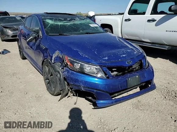 2015 Kia Optima SX Turbo with VIN 5XXGR4A62FG387687, listed as a Copart auction lot 53827035 with Not provided miles and Salvage title. Bid and sale history available at DreamBid. Image 13.