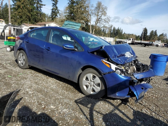 2017 Kia Forte LX with VIN 3KPFK4A78HE128822, listed as a Copart auction lot 52456895 with 0 mi miles and Salvage Title. Bid and sale history available at carsss.com. Image 4.