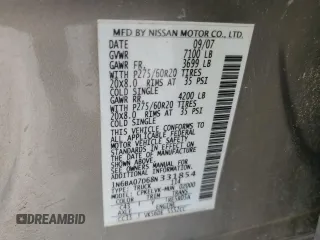 2008 Nissan Titan SE with VIN 1N6BA07D68N331854, listed as a Copart auction lot 81683984 with Not Provided miles and Clean Title. Bid and sale history available at carsss.com. Image 12.