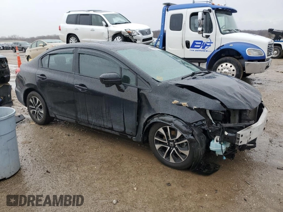 2014 Honda Civic Sedan EX with VIN 19XFB2F81EE083031, listed as a Copart auction lot 47484075 with 258,230 mi miles and Salvage Title. Bid and sale history available at carsss.com. Image 4.