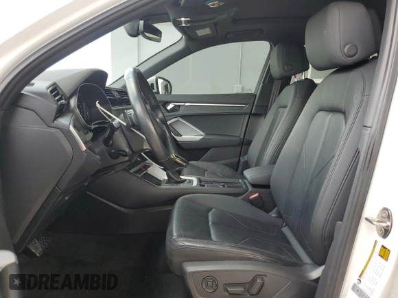 2021 Audi Q3 S line Premium with VIN WA1DECF3XM1045978, listed as a Copart auction lot 59963385 with 43,074 mi miles and Salvage title. Bid and sale history available at DreamBid. Image 7.