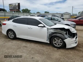 2018 Kia Optima S with VIN 5XXGT4L3XJG188402, listed as a Copart auction lot 57156235 with 107,169 mi miles and Salvage title. Bid and sale history available at DreamBid. Image 4.