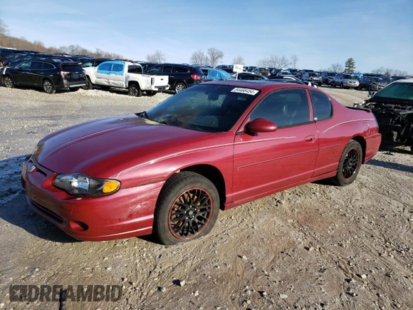 2003 Chevrolet Monte Carlo SS with VIN 2G1WX15K639123729, listed as a Copart auction lot 84466454 with Not Provided miles and Clean Title. Bid and sale history available at carsss.com. Image 1.