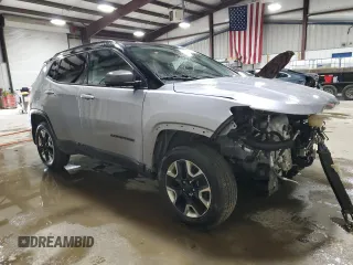 2018 Jeep Compass Trailhawk with VIN 3C4NJDDB5JT367079, listed as a Copart auction lot 52217965 with 53,816 mi miles and Salvage Title. Bid and sale history available at carsss.com. Image 4.