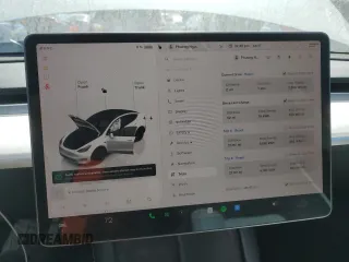 2023 Tesla Model Y Long Range with VIN 7SAYGDEE5PF691745, listed as a Copart auction lot 47784545 with 21,117 mi miles and Salvage Title. Bid and sale history available at DreamBid. Image 9.
