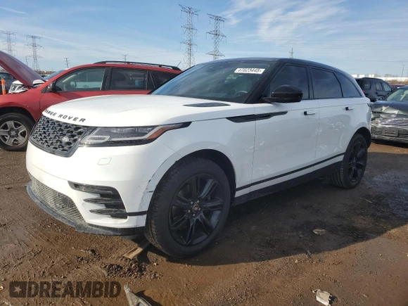 2023 Land Rover Range Rover Velar R-Dynamic S z VIN SALYT2EX6PA354906, wystawiony jako Copart lot #47023445 z przebiegiem 61 649 mil mil oraz Szkoda całkowita • Salvage title. Historia ofert i sprzedaży dostępna na DreamBid. Obrazek 1.