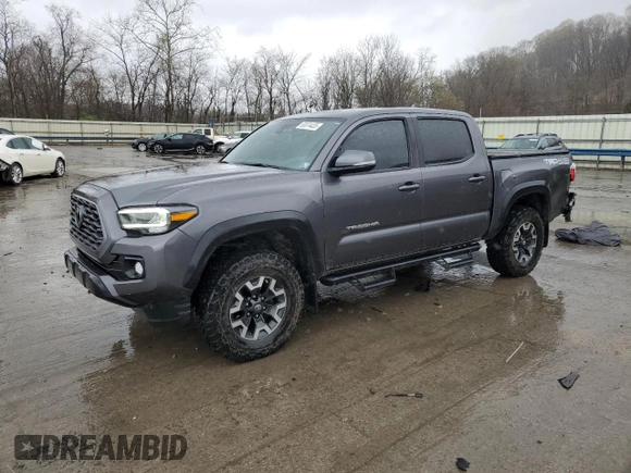 2021 Toyota Tacoma 4WD SR with VIN 5TFCZ5AN2MX256714, listed as a Copart auction lot 53074435 with 177,031 mi miles and Salvage Title. Bid and sale history available at carsss.com. Image 1.