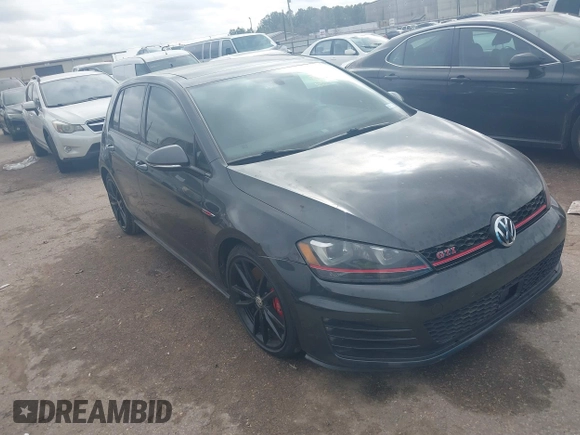 2015 Volkswagen Golf GTI Autobahn w/Performance Pkg with VIN 3VW447AU4FM075027, listed as a IAAI auction lot 41494514 with 103,038 mi miles. Bid and sale history available at carsss.com. Image 1.