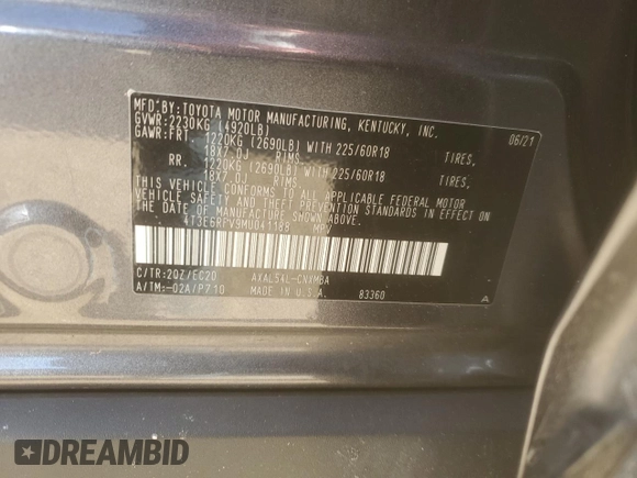 2021 Toyota RAV4 Hybrid XSE z VIN 4T3E6RFV9MU041188, wystawiony jako Copart lot #52697145 z przebiegiem 95 115 mil mil oraz Szkoda całkowita • Salvage title. Historia ofert i sprzedaży dostępna na DreamBid. Obrazek 13.