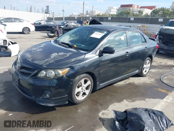 2011 Toyota Corolla L with VIN 5YFBU4EE3BP002066, listed as a IAAI auction lot 41697328 with 1 mi miles. Bid and sale history available at carsss.com. Image 2.