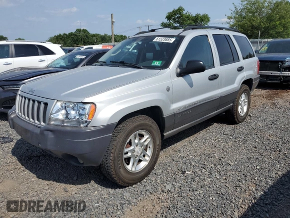 2004 Jeep Grand Cherokee Laredo with VIN 1J4GW48S44C282992, listed as a Copart auction lot 61523685 with 112,486 mi miles and Clean title. Bid and sale history available at DreamBid. Image 1.