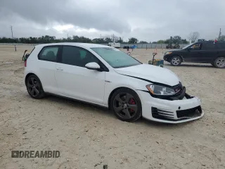 2016 Volkswagen GTI S with VIN 3VWY47AU0GM003440, listed as a Copart auction lot 51053775 with 79,954 mi miles and Salvage Title. Bid and sale history available at DreamBid. Image 4.