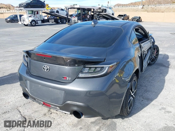 2024 Toyota GR86 with VIN JF1ZNBB10R9755528, listed as a IAAI auction lot 41081284 with 6,279 mi miles. Bid and sale history available at carsss.com. Image 4.