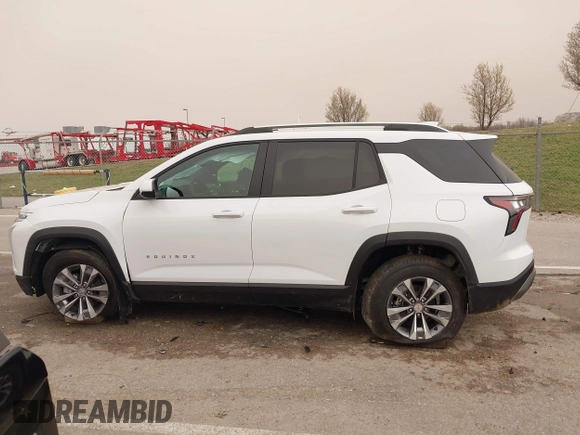 2025 Chevrolet Equinox FWD LT with VIN 3GNAXHEG2SL197920, listed as a IAAI auction lot 41825848 with 1,636 mi miles and . Bid and sale history available at DreamBid. Image 14.