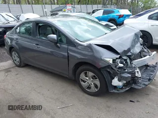 2014 Honda Civic LX z VIN 2HGFB2F5XEH514204, wystawiony jako IAAI lot #42176657 z przebiegiem Nie podano mil oraz . Historia ofert i sprzedaży dostępna na DreamBid. Obrazek 1.