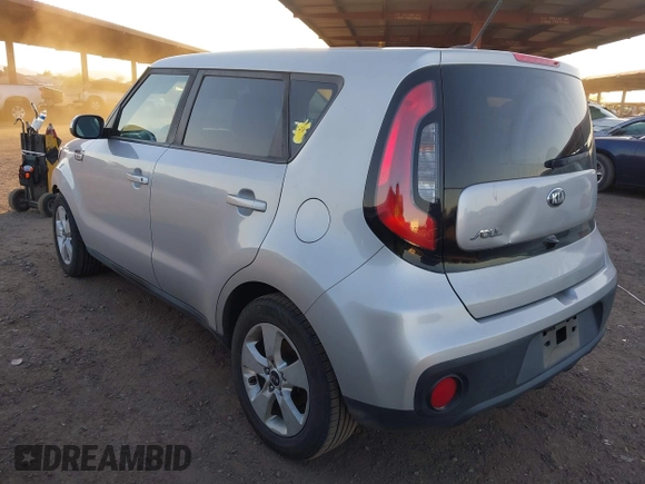 2017 Kia Soul with VIN KNDJN2A24H7474487, listed as a IAAI auction lot 41888815 with 119,105 mi miles. Bid and sale history available at carsss.com. Image 3.