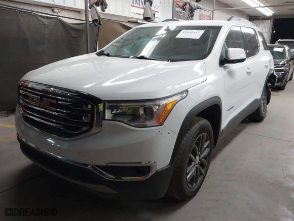 2019 GMC Acadia SLT with VIN 1GKKNMLSXKZ201163, listed as a IAAI auction lot 41842165 with NaN miles. Bid and sale history available at carsss.com. Image 2.