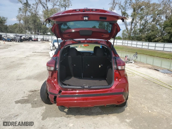 2021 Nissan Kicks SR with VIN 3N1CP5DV3ML489694, listed as a Copart auction lot 47307845 with 53,399 mi miles and Salvage Title. Bid and sale history available at carsss.com. Image 6.
